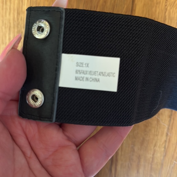 Velvet high waist belt - Picture 4 of 5